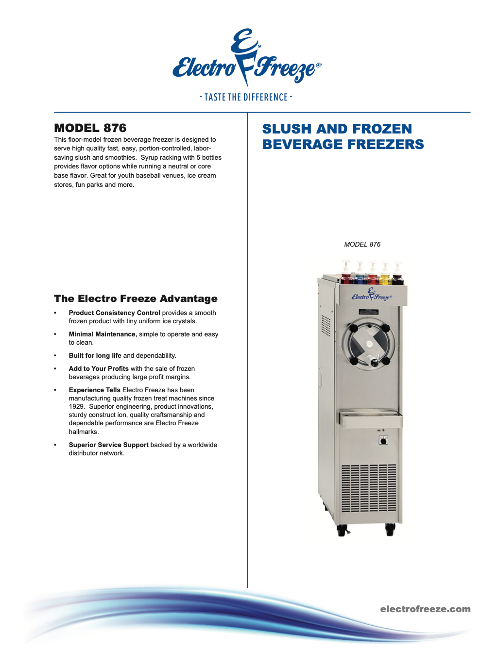 876 High Capacity Floor Model Slush/Cocktail Freezer