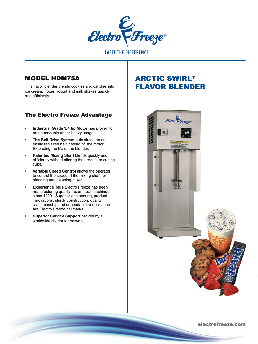 HDM-75A  Arctic Swirl Flavor Blender