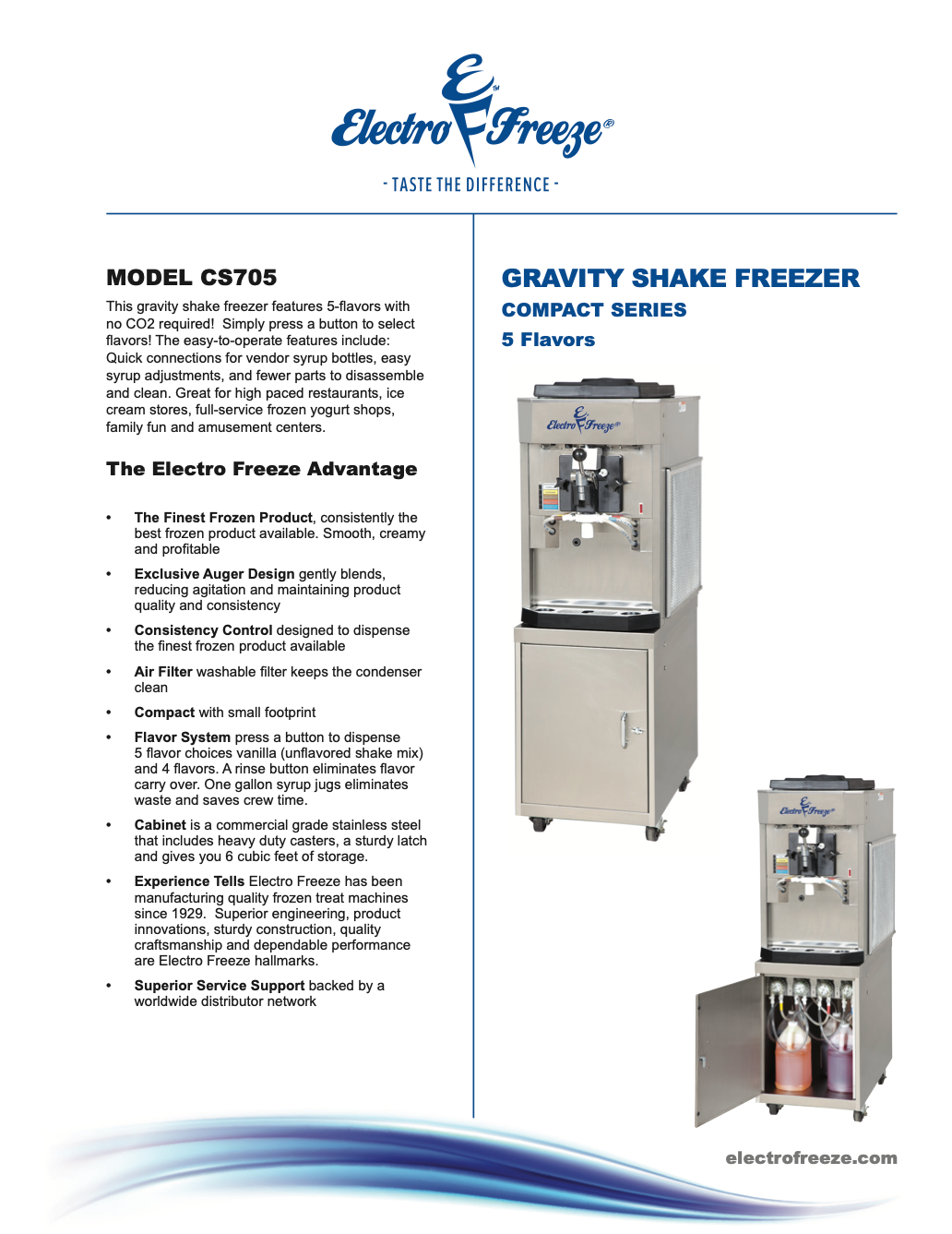 CS705 Flavor Injected Shake Freezer